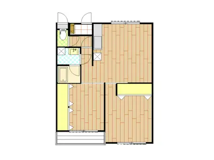 マンションミヤビ(2LDK/1階)の間取り写真