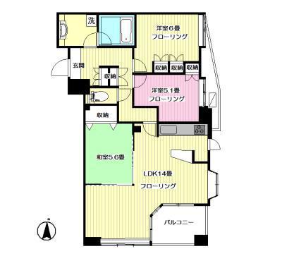 ラヴィドール目白(3LDK/2階)の間取り写真