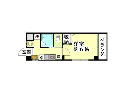 みおつくし堂島II(1K/3階)の間取り写真