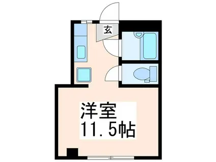 米BUILDING(ワンルーム/1階)の間取り写真