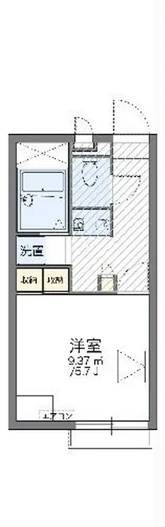 レオパレスアイ 2階階 間取り