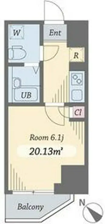 ダイヤモンドタワー西小山 5階階 間取り