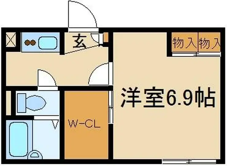 レオパレスPLUMERIA 2階階 間取り