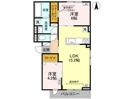 DR松村HELZ(2LDK/3階)の間取り写真