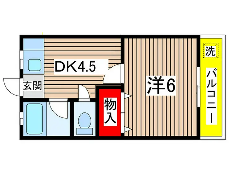 第3三幸ハイツ 2階階 間取り