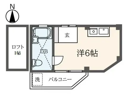 ユート柿生(ワンルーム/1階)の間取り写真