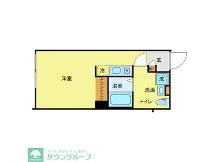 NOVEL COURT 西新井(ワンルーム/2階)の間取り写真