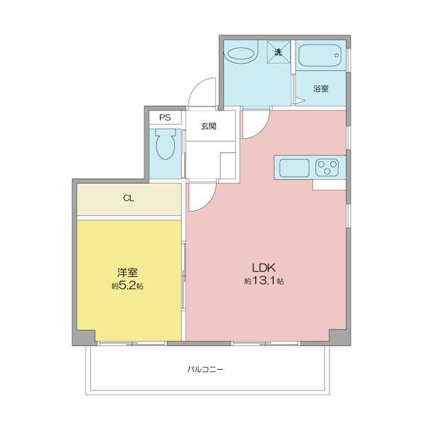 マイステージ大久手(1LDK/2階)の間取り写真