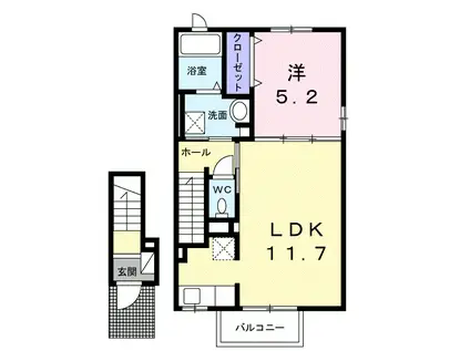 コミュニティ新館 II(1LDK/2階)の間取り写真
