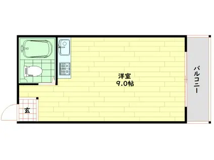 リッチモンドビル(ワンルーム/5階)の間取り写真