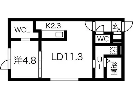 ART MAISON(1LDK/4階)の間取り写真