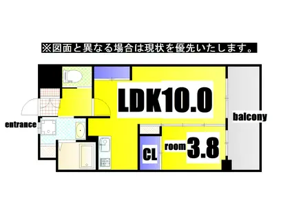 プルーム真鶴(1LDK/3階)の間取り写真