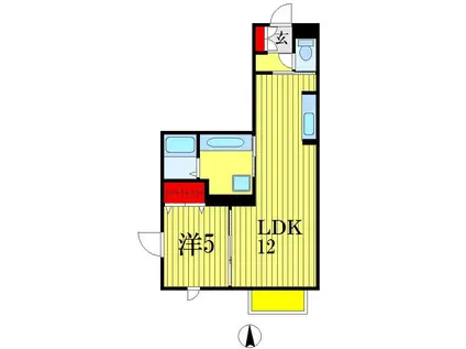 FREA(1LDK/3階)の間取り写真