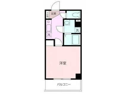 LA・PLAGE II(1K/3階)の間取り写真