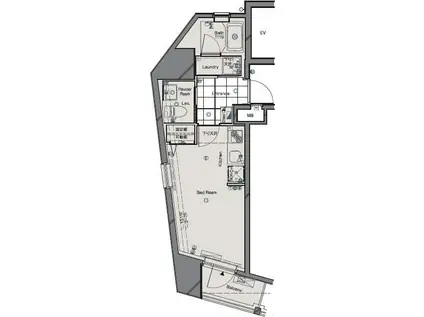 ARTESSIMO LINK CROSS(ワンルーム/10階)の間取り写真