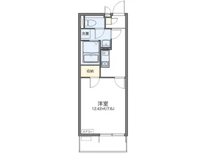 京王線 仙川駅 徒歩25分 3階建 築14年(1K/3階)の間取り写真