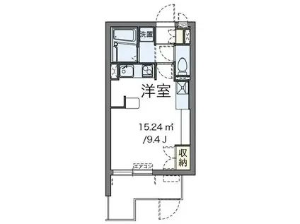 ミランダパークヒルズ妙蓮寺(ワンルーム/1階)の間取り写真