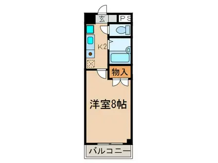 ランコントレYAGOTO(1K/3階)の間取り写真