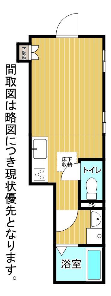 META ROOM369(ワンルーム/1階)の間取り写真