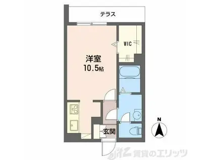 シャーメゾンルミナス(ワンルーム/1階)の間取り写真