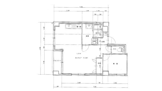 NICHIWA BLDG(ワンルーム/4階)の間取り写真