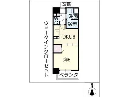 オーラックスホンゴウ(1DK/2階)の間取り写真