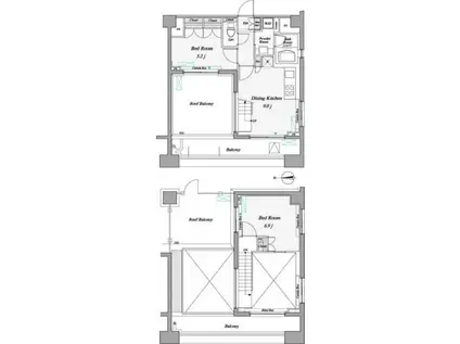 レジディア錦糸町II(2LDK/13階)の間取り写真