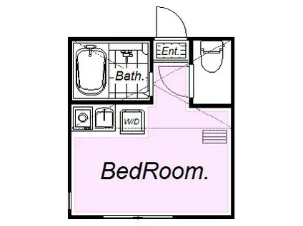 ユナイト上星川ジーポップストリート(ワンルーム/1階)の間取り写真