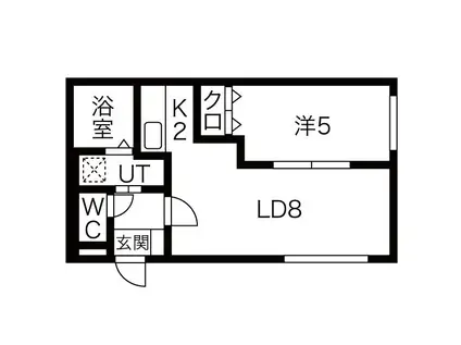 MU・MU(1LDK/1階)の間取り写真
