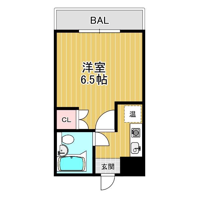 エスタイル中百舌鳥II(1K/1階)の間取り写真
