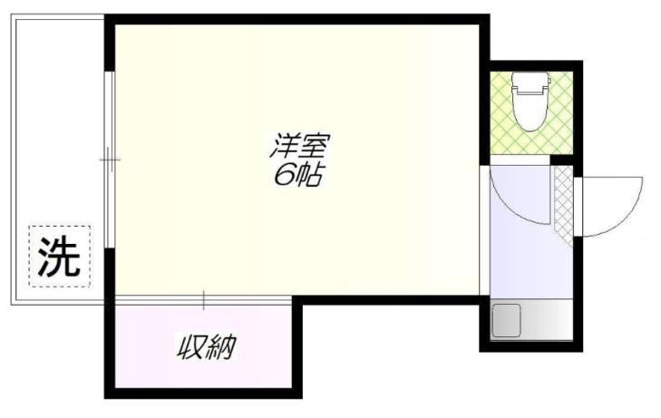 ソリューション門前仲町(ワンルーム/3階)の間取り写真