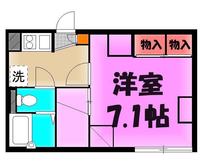 グレイス(1K/2階)の間取り写真