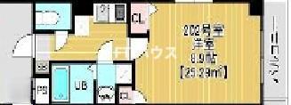 BELLEAUBE大久保(1K/2階)の間取り写真