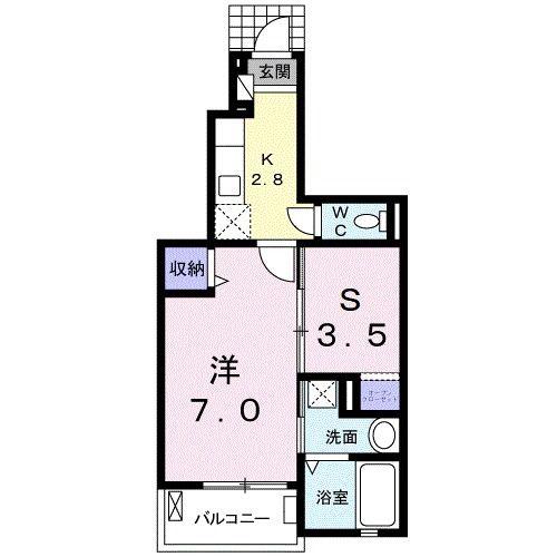 スタート小石川III(1SK/1階)の間取り写真