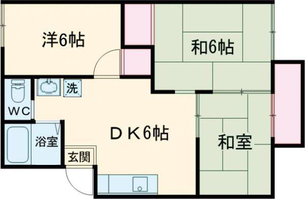 フォーブルM(3DK/1階)の間取り写真
