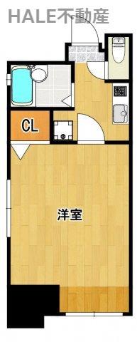 エステートモア舞鶴(1K/10階)の間取り写真