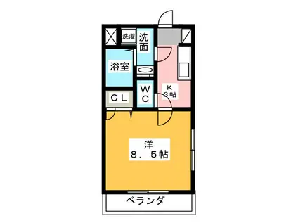 MAROHTO(1K/1階)の間取り写真