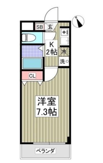 エトワールチヒロ(1K/1階)の間取り写真