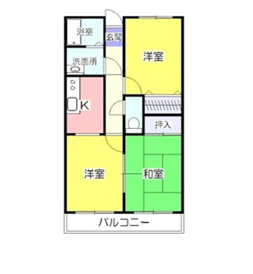 レジデンス331(3K/3階)の間取り写真