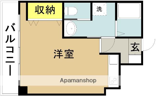 シーサイドテラス(ワンルーム/2階)の間取り写真