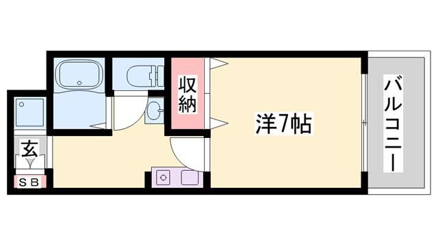 藤永ビル(1K/2階)の間取り写真