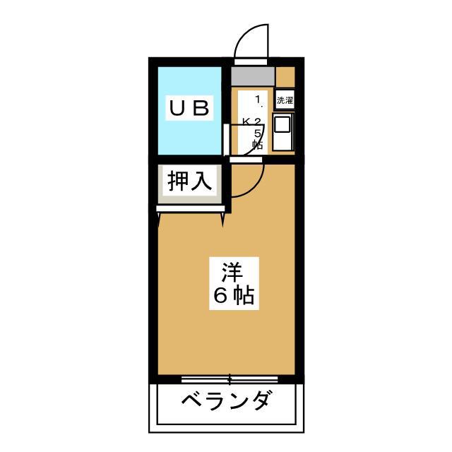 エムティーパレス(1K/2階)の間取り写真