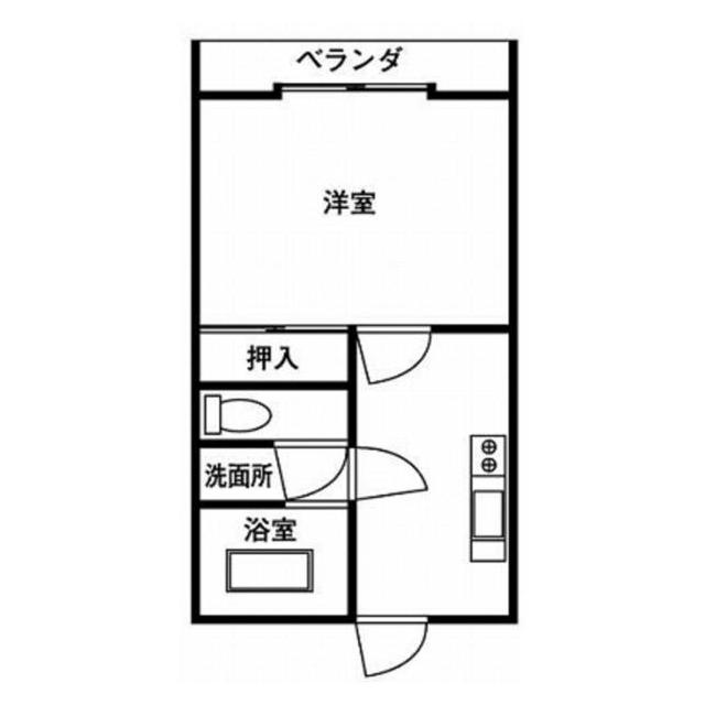 HIGH LIFE II(1K/2階)の間取り写真