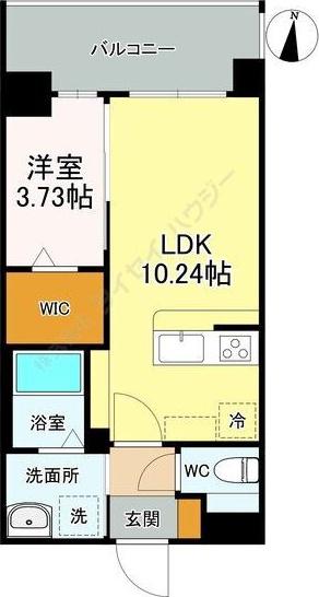 LIBTH桑園(1LDK/2階)の間取り写真