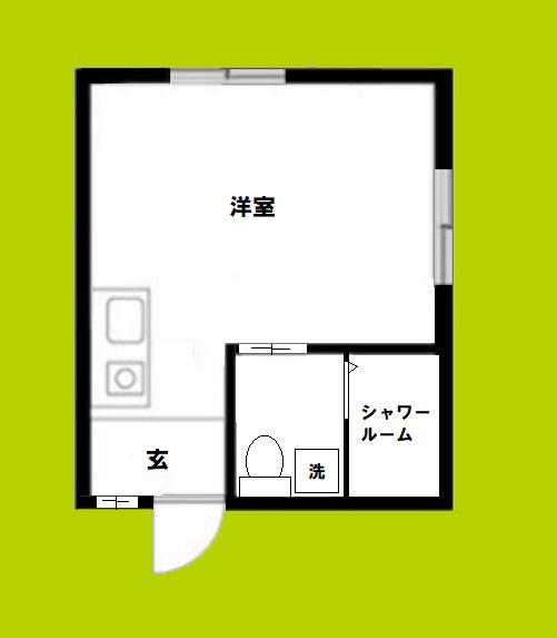 ムックマンション(ワンルーム/4階)の間取り写真
