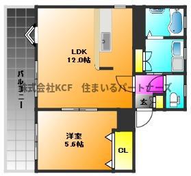P-STYLE(1LDK/3階)の間取り写真