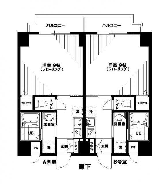グレイス秋葉原(1K/2階)の間取り写真