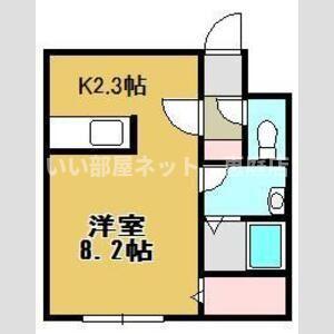 アンダーズ恵庭駅前(1K/4階)の間取り写真