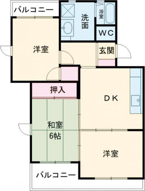 パークシティー星崎(3DK/2階)の間取り写真