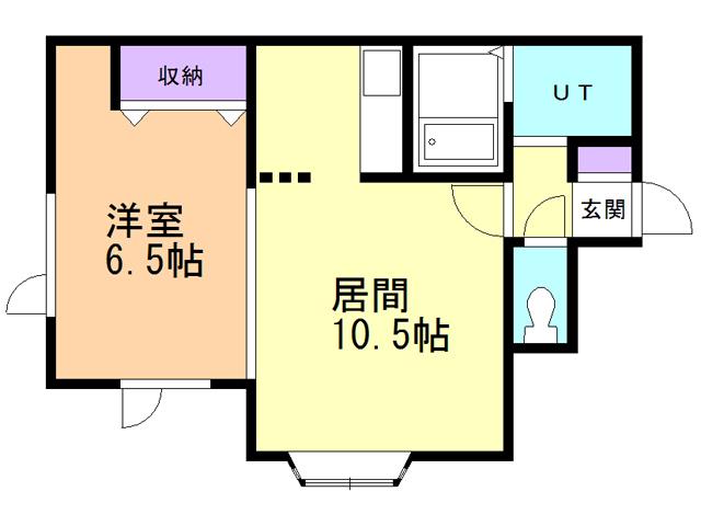 @AMARTA(1LDK/2階)の間取り写真